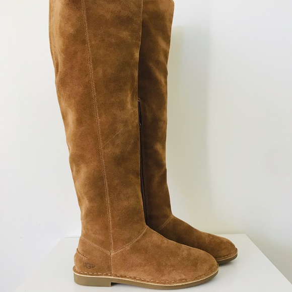 UGG Shoes - Ugg Loma Over the knee chestnut suede boots Sz 6